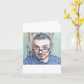 Carte Mark Edward Westerfield age 63 card   (Fleur jaune)