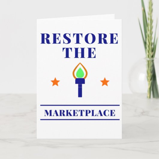 Carte Marketplace of Ideas Free Speech Torch (Devant)