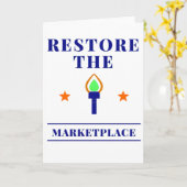 Carte Marketplace of Ideas Free Speech Torch (Fleur jaune)