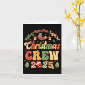 Carte Marking Together Matching Family Christmas Crew 20 (Fleur jaune)