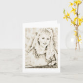 Carte Marla Kay Mangan as Computer Ink Wash (Fleur jaune)