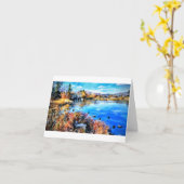 Carte Marla's Water Color Pond card   (Fleur jaune)