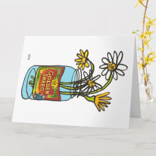 Carte Marmelade et fleurs en continu en fleurs (Fleur jaune)