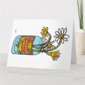 Carte Marmelade et fleurs en continu en fleurs (Devant)