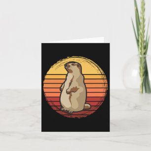Carte Marmot Sunset Design Pour Les Amoureux Des Marmott