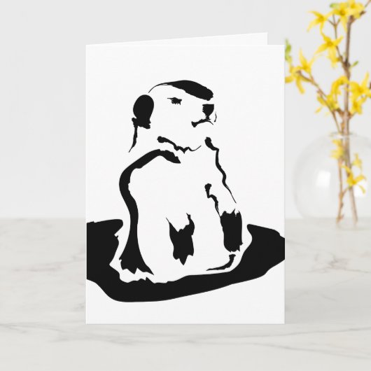 Carte marmotte (Fleur jaune)