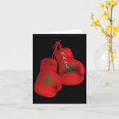 Carte Maroc Gants de boxe Drapeau Fierté Marocaine Boxe (Fleur jaune)
