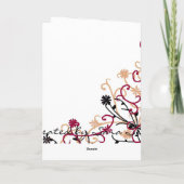 Carte Maroon à motifs floraux (Dos)