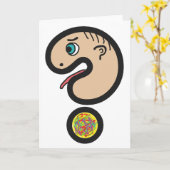 Carte Marque de question (Fleur jaune)