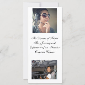 Carte marque de réservation pour filles volantes