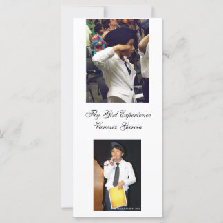 Carte marque de réservation pour filles volantes