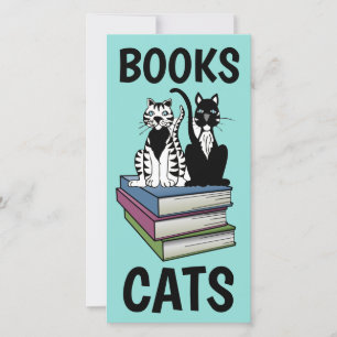 CARTE MARQUE-PAGE CHATS AMOUREUX DE CHATS
