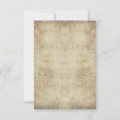 Carte Marque-pages de faveur de mariage Couper vous-même (Dos)