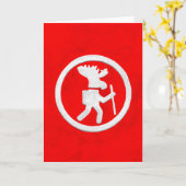 Carte Marqueur de sentier de l'orignal (Fleur jaune)