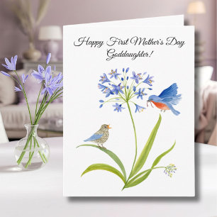 Carte Marraine Joyeuse Première Fête des Mères Bluebird