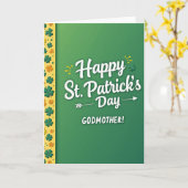 Carte Marraine Joyeux St Patrick (Fleur jaune)