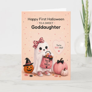 Carte Marraine Premier Halloween Gentil Fantôme