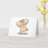 Carte marrant jouet hamster (Fleur jaune)