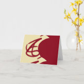 Carte marron et marron Abstraits (Fleur jaune)