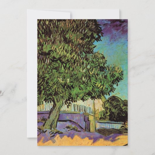 Carte Marronnier en fleurs de Vincent van Gogh (Devant)