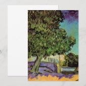 Carte Marronnier en fleurs de Vincent van Gogh (Devant / Derrière)