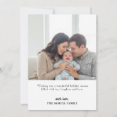 Carte Marry Christmas Holiday Photo Card (Dos)