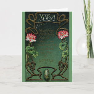 Carte Mars Anniversaire avec Lotus & Bloodstone