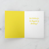 Carte Mars Anniversaire Daffodique Fleur de naissance (Intérieur)