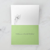 Carte Mars Anniversaire Daffodique Naissance Mois Fleur (Intérieur)