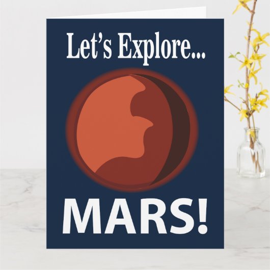 Carte Mars Explorons Mars (Fleur jaune)
