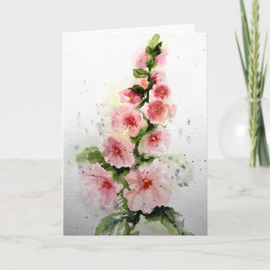 Carte Marshmallows roses - Blank intérieur salutation