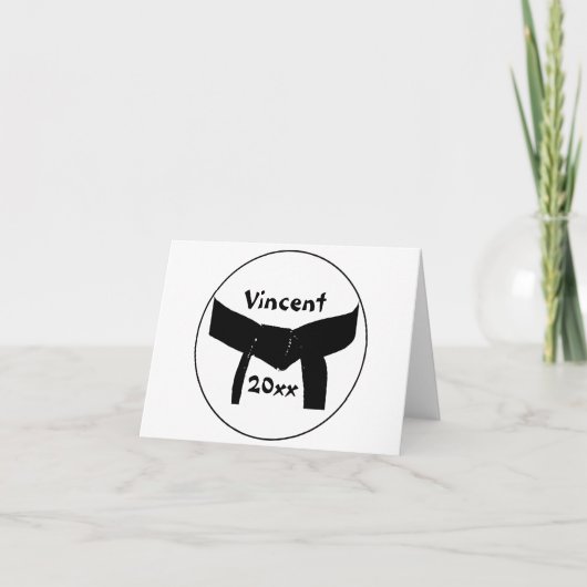 Carte Martial Arts Basic Black Belt (Devant)