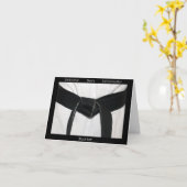 Carte Martial Arts Black Belt Félicitations (Fleur jaune)
