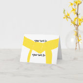 Carte Martial Arts Ceinture Jaune (Fleur jaune)