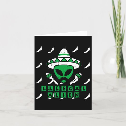 Carte Martian Alien illégal Zone mexicaine-51 Hallowee a (Devant)