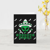 Carte Martian Alien illégal Zone mexicaine-51 Hallowee a (Fleur jaune)