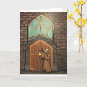 Carte Martin Luther cloue du poulet en caoutchouc à la p (Fleur jaune)