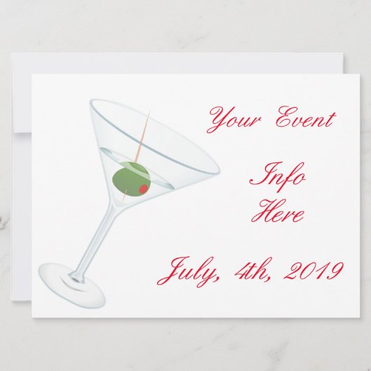 Carte Martini à l'olive sale Thunder_Cove (Devant)