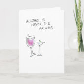 Carte martini and wine glasses (Devant)