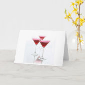 CARTE MARTINI COSMOPOLITE (Fleur jaune)