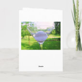 Carte Martini Golf Ball Anniversaire (Dos)