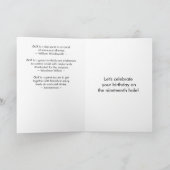 Carte Martini Golf Ball Anniversaire (Intérieur)