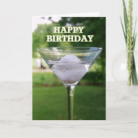 Martini Golf Ball Anniversaire