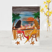 Carte Martini Mermaids (Fleur jaune)