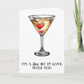 Carte Martini Saint-Valentin drôle (Devant)