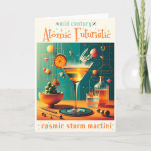 Carte Martini tempête cosmique futuristic atomique