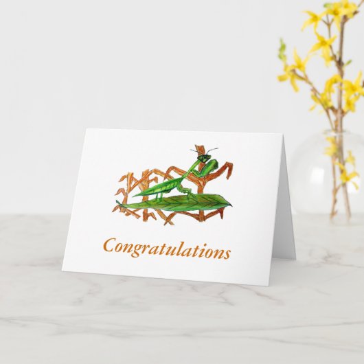 Carte Marty The Prying Mantis (Fleur jaune)