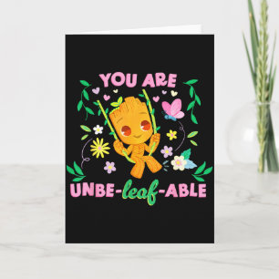 Carte Marvel Saint-Valentin Groot de printemps Tu es inc