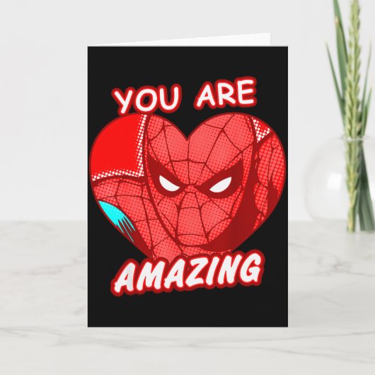 Carte Marvel Saint-Valentin Spider-man Vous êtes Incroya (Devant)