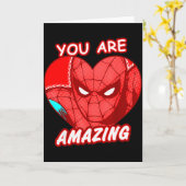 Carte Marvel Saint-Valentin Spider-man Vous êtes Incroya (Fleur jaune)